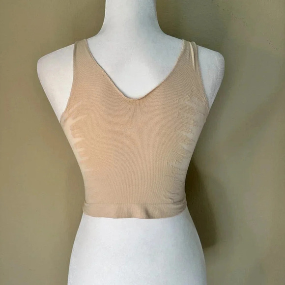 URBAN OUTFITTERS Out From Under Sheer Neutral Crop Top Bralette - XS/S - Picture 6 of 7